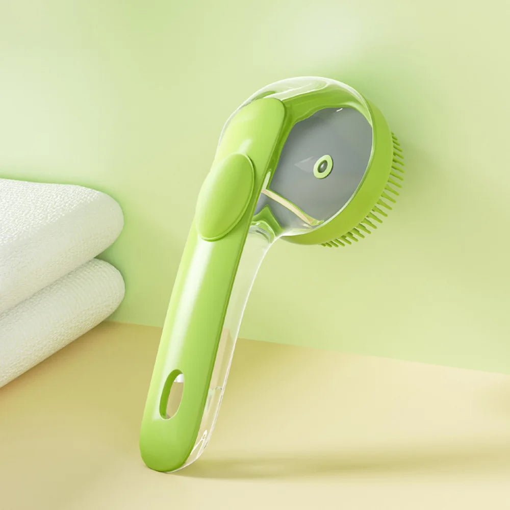 Pet Bath Brush for Dogs & Cats Soft Silicone Shampoo Massage Scrubber