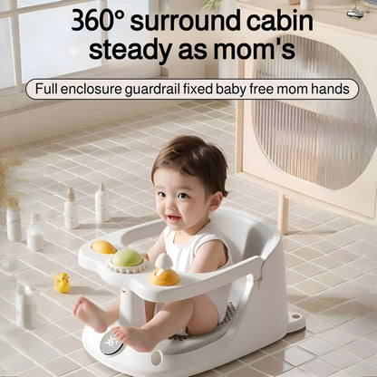 Baby Bath Seat for 6 Months & Up Infant Bathtub Seat with Rinse Cup