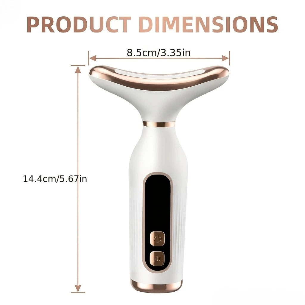 7 Color LED EMS Face & Neck Massager LCD Beauty Skin Care Device