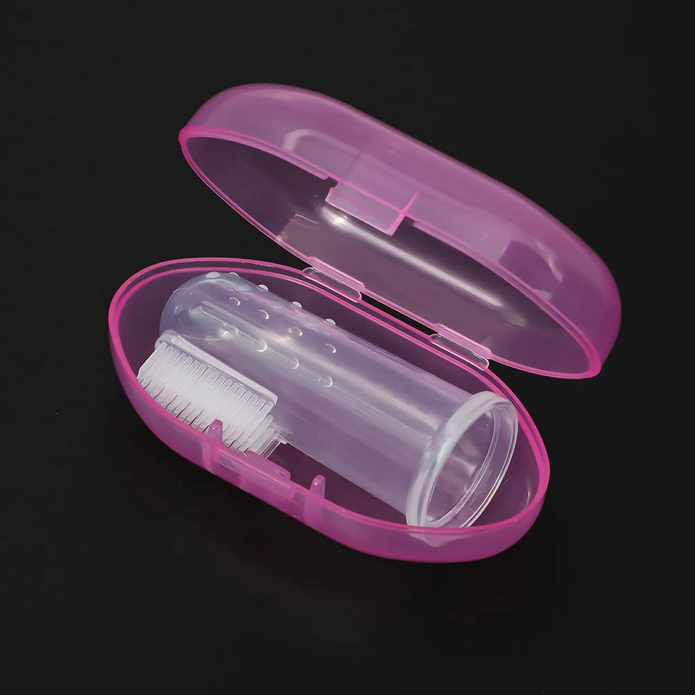 Baby Finger Toothbrush BPA-Free Silicone Infant Teeth Cleaning Brush