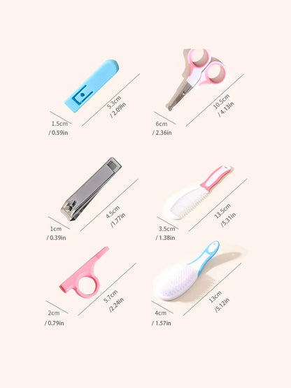 6PCS Baby Care Grooming Kit Newborn Infant Health Care Essentials Set