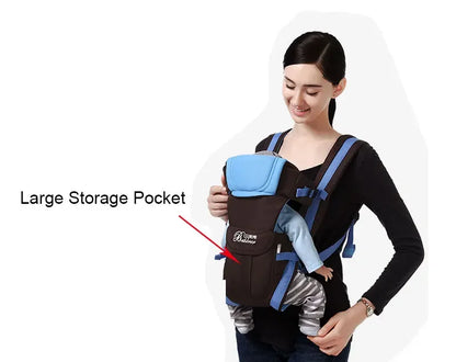 4-in-1 Baby Carrier Ergonomic Adjustable Sling Backpack Newborn Toddler