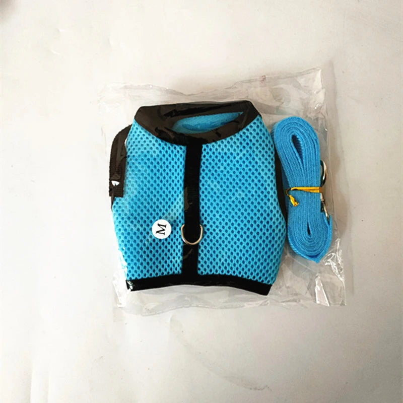 Rabbit Harness and Leash Set Soft Mesh Vest for Guinea Pig Hamster Bunny