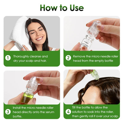 Hair Care Serum for Scalp Nourishment and Stronger-Looking Hair