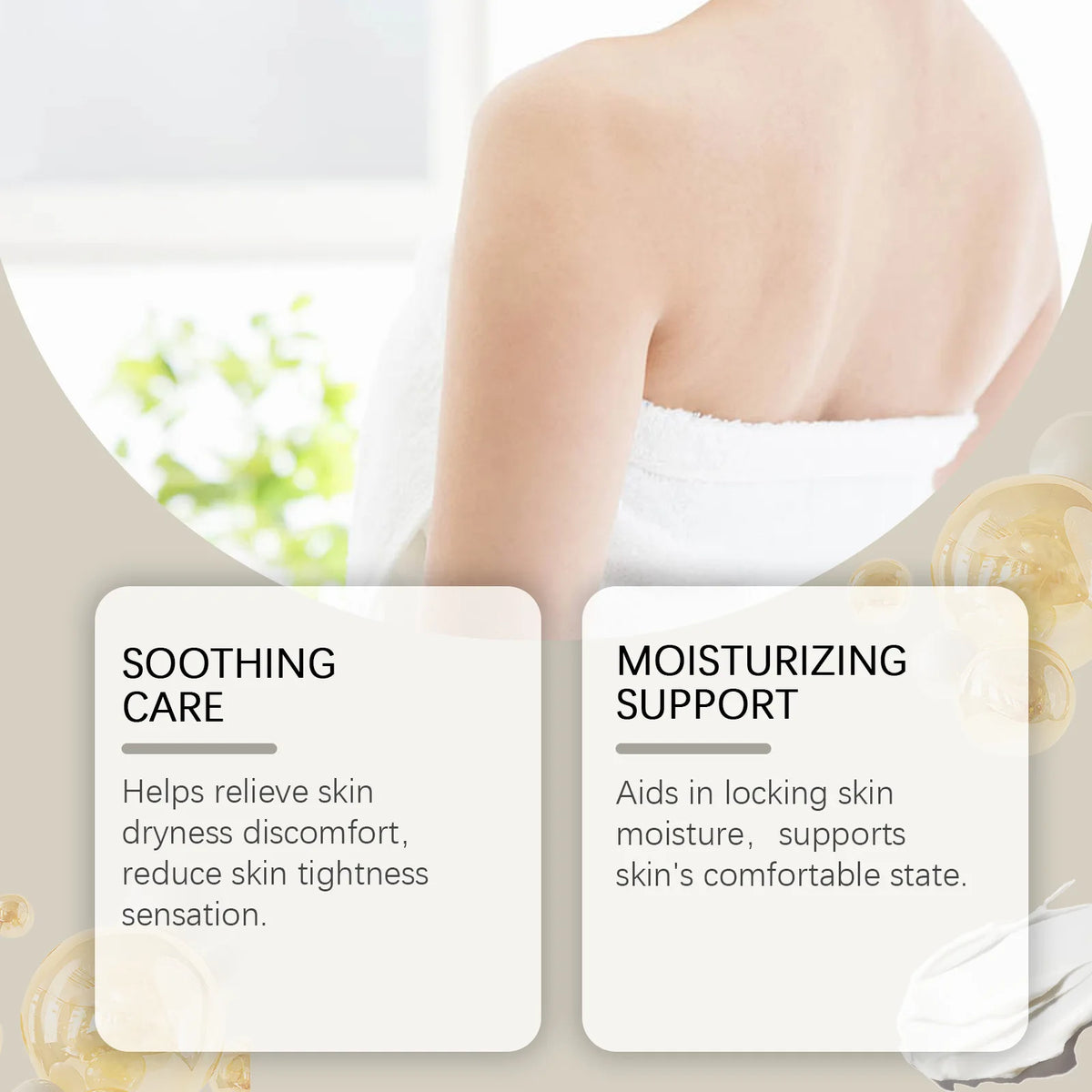 Body Lotion Daily Moisturizing Cream for Dry Skin Soft Smooth Non-Greasy