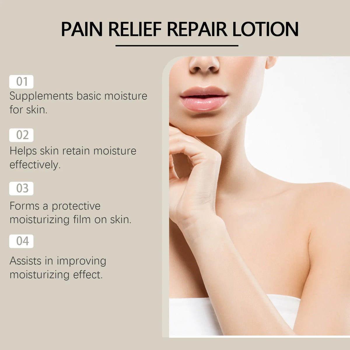 Body Lotion Daily Moisturizing Cream for Dry Skin Soft Smooth Non-Greasy