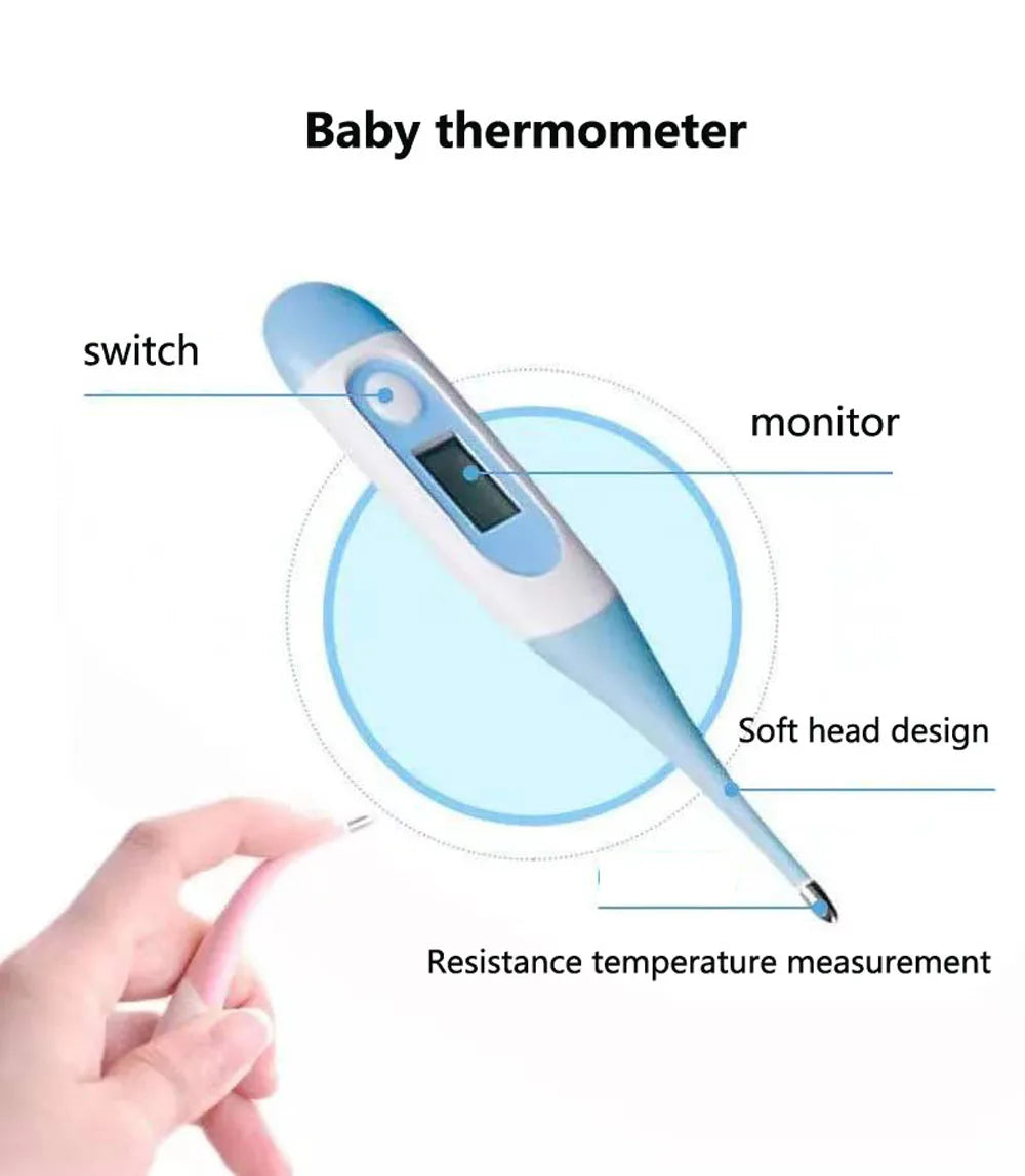 10PCS Baby Grooming Kit Newborn Health Care Nail Hair Thermometer Set