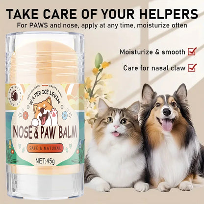 Pet Paw Balm 45g for Dogs & Cats Shea Butter Coconut Oil Moisturizer