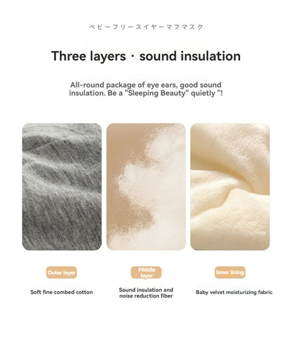 Sleep Earplugs & Adjustable Eye Mask Noise Reduction Travel Set