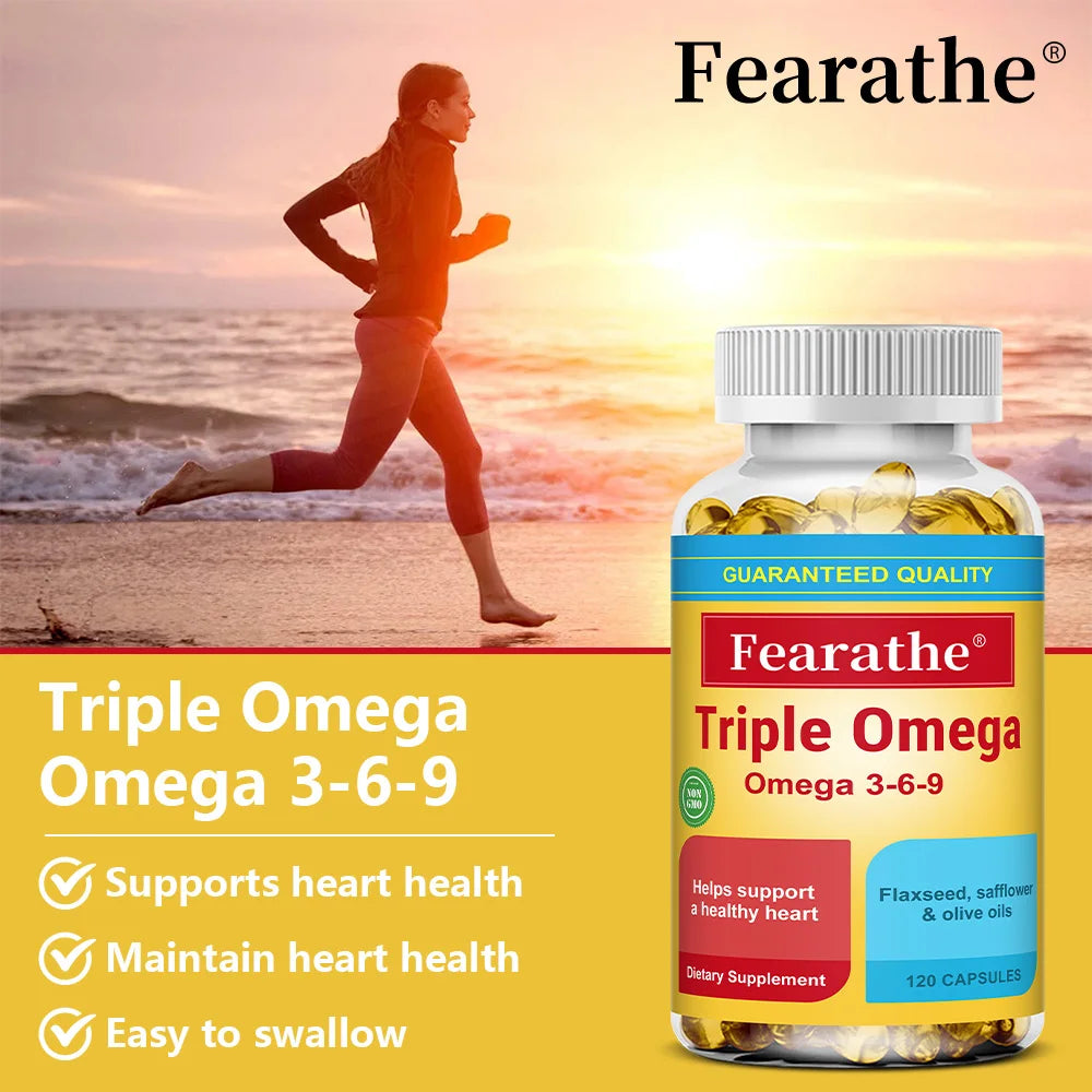 Omega 3 6 9 Capsules Essential Fatty Acids Daily Wellness Support