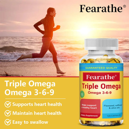 Omega 3 6 9 Capsules Essential Fatty Acids Daily Wellness Support