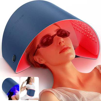 LED Face Mask Light Therapy Red Blue Infrared Facial Skin Care