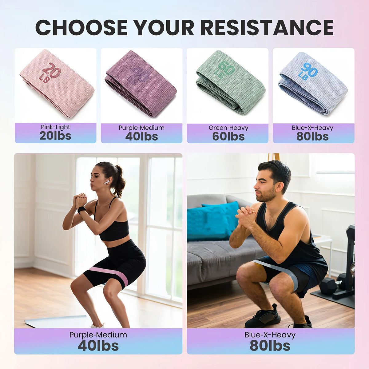 Resistance Bands with Weights Portable Full Body Workout Fitness Kit