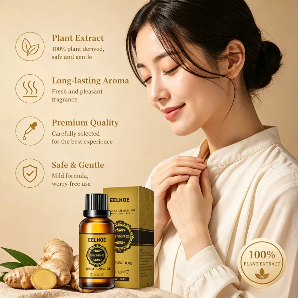 Ginger Essential Oil 30ml Natural Aromatherapy Massage Body Care