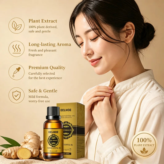 Ginger Essential Oil 30ml Natural Aromatherapy Massage Body Care