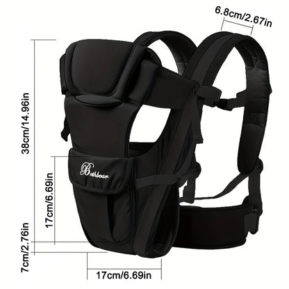4-in-1 Baby Carrier Ergonomic Adjustable Sling Backpack Newborn Toddler