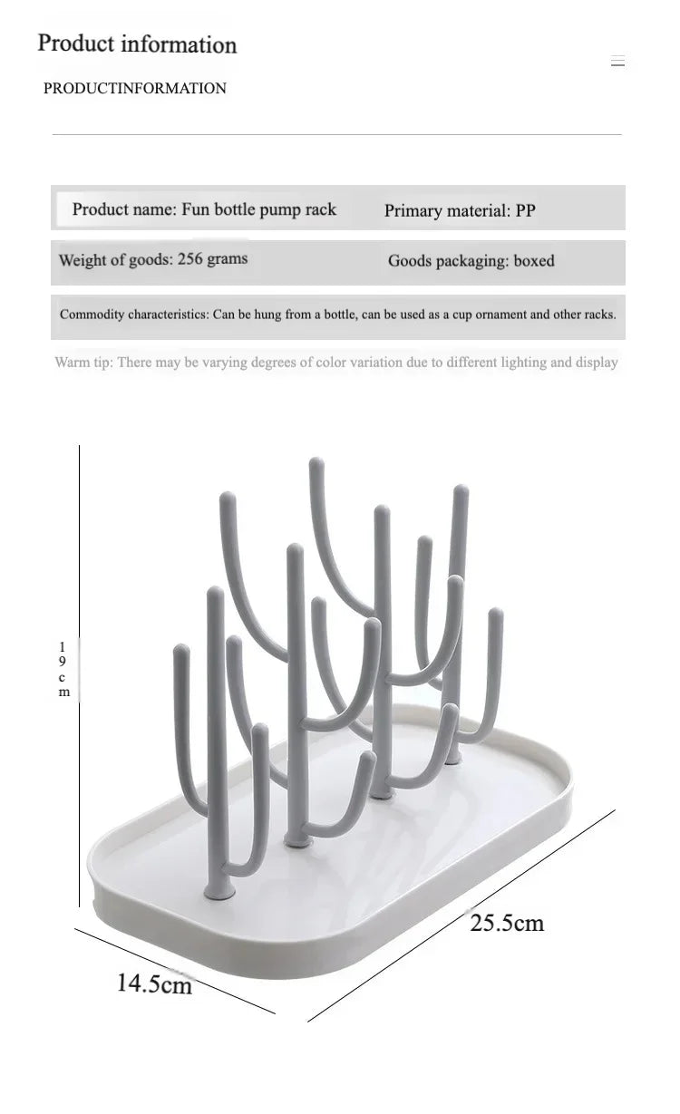Baby Bottle Drying Rack Detachable Countertop Dryer for Bottles Cups