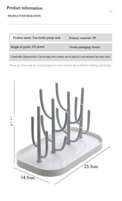 Baby Bottle Drying Rack Detachable Countertop Dryer for Bottles Cups