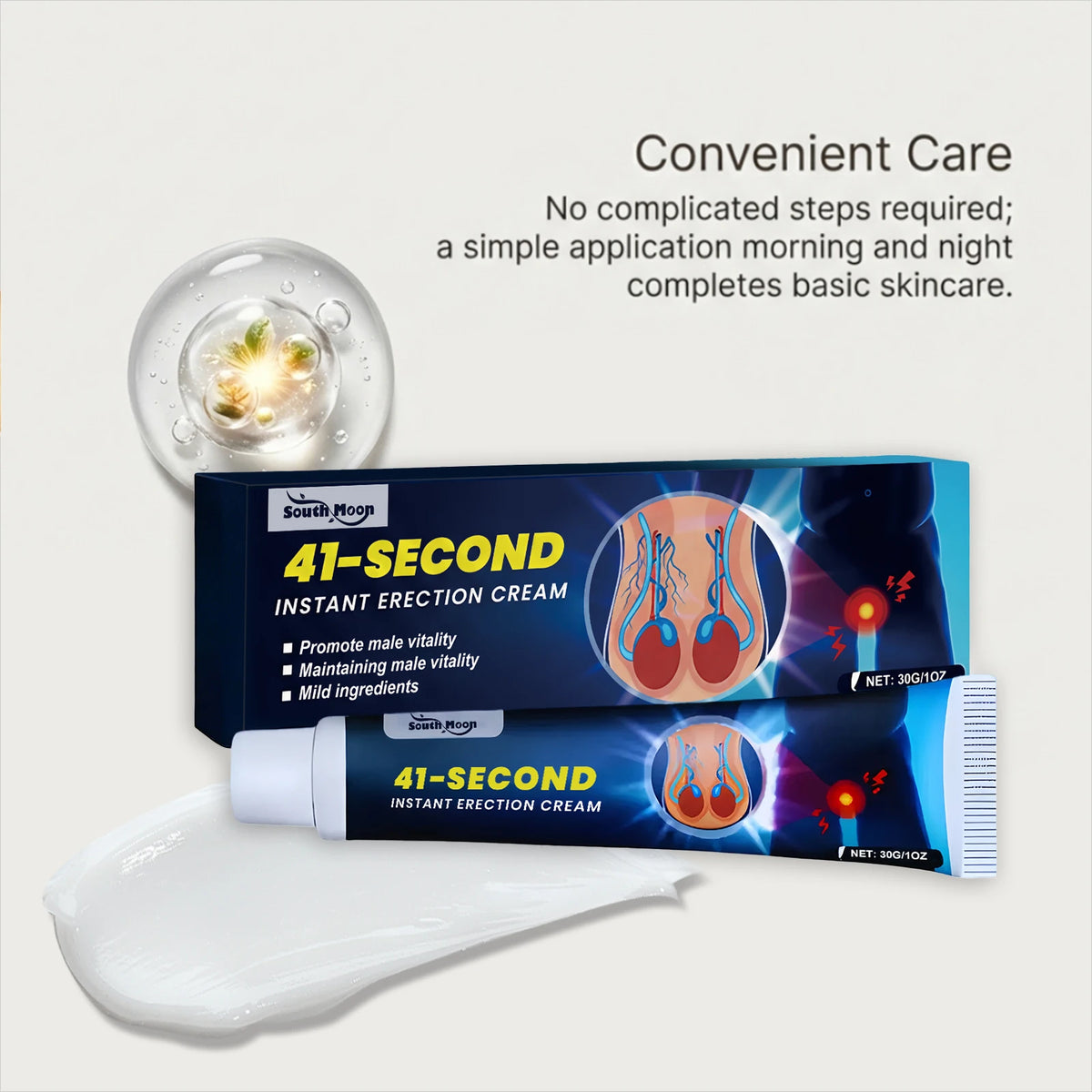 Men's Intimate Care Cream Gentle Moisturizing Skin Protection