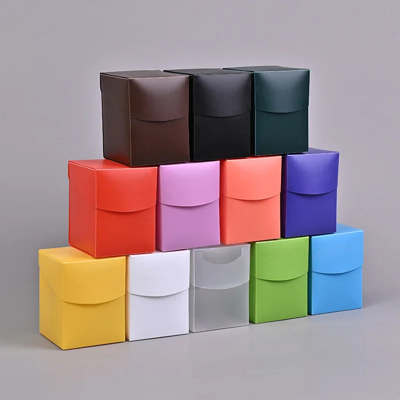 Trading Card Storage Box Solid Color Holder for Sports & Game Cards