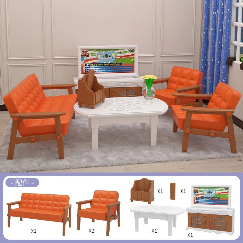 Mini Supermarket Dollhouse Toys Pretend Shopping Educational Play Set