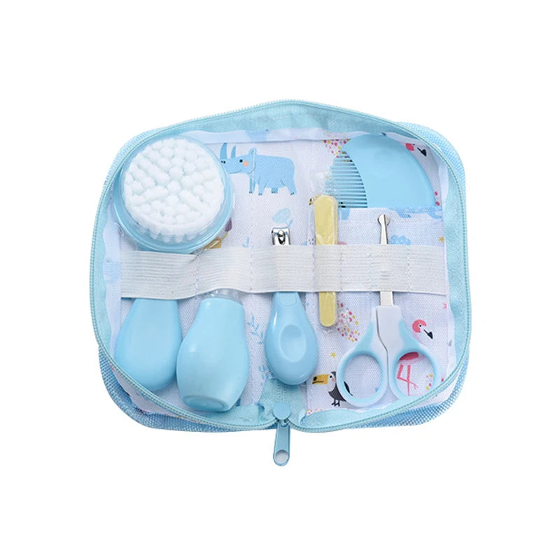 6PCS Baby Care Kit with Storage Bag Newborn Grooming Healthcare Set