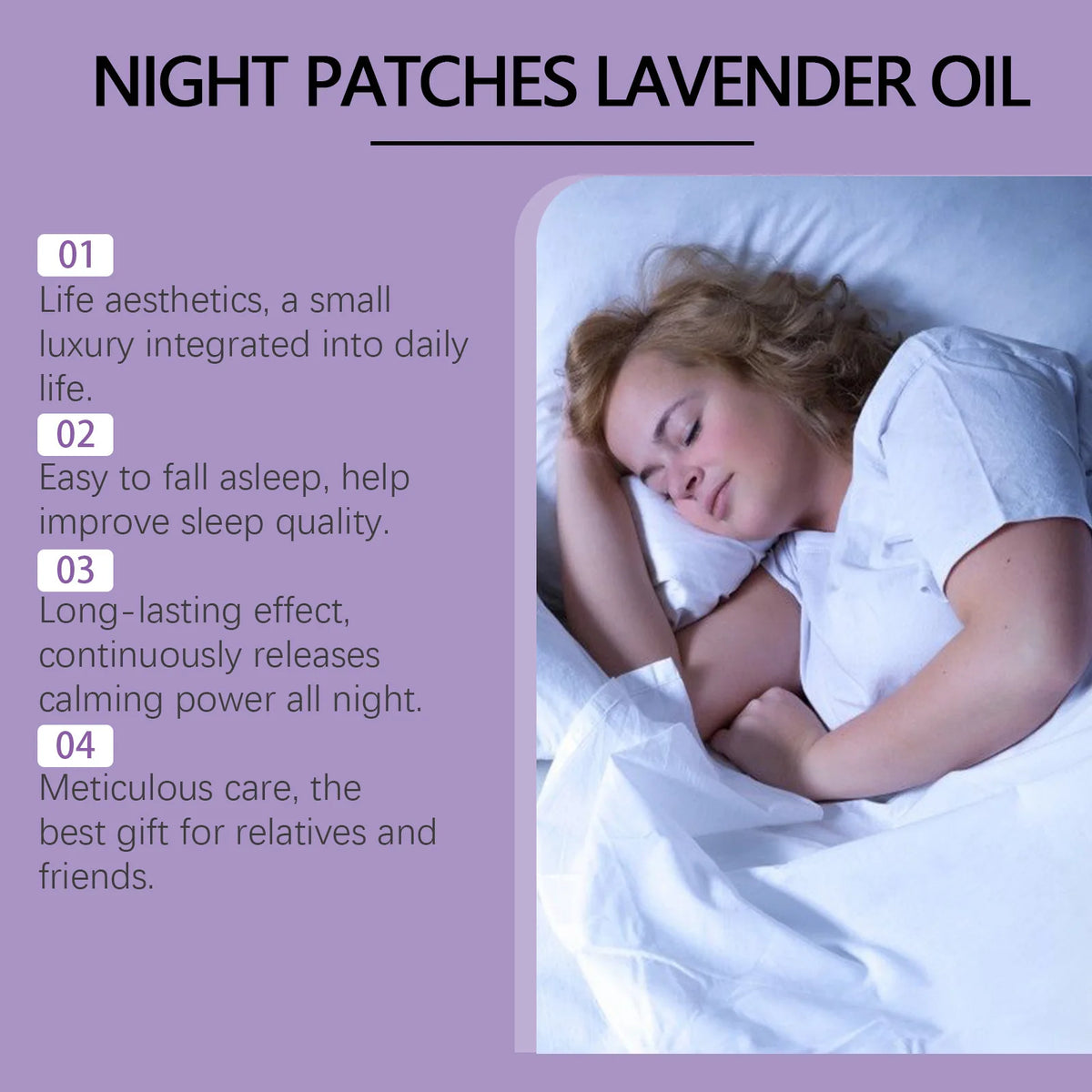 Sleep Aid Patches Aromatherapy Relaxation Nighttime Wellness Stickers
