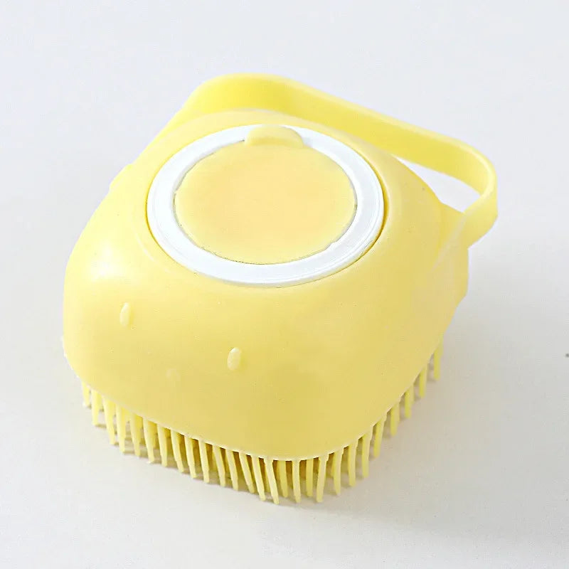 Dog Shampoo Brush Soft Silicone Bath Massager Grooming Brush for Cats