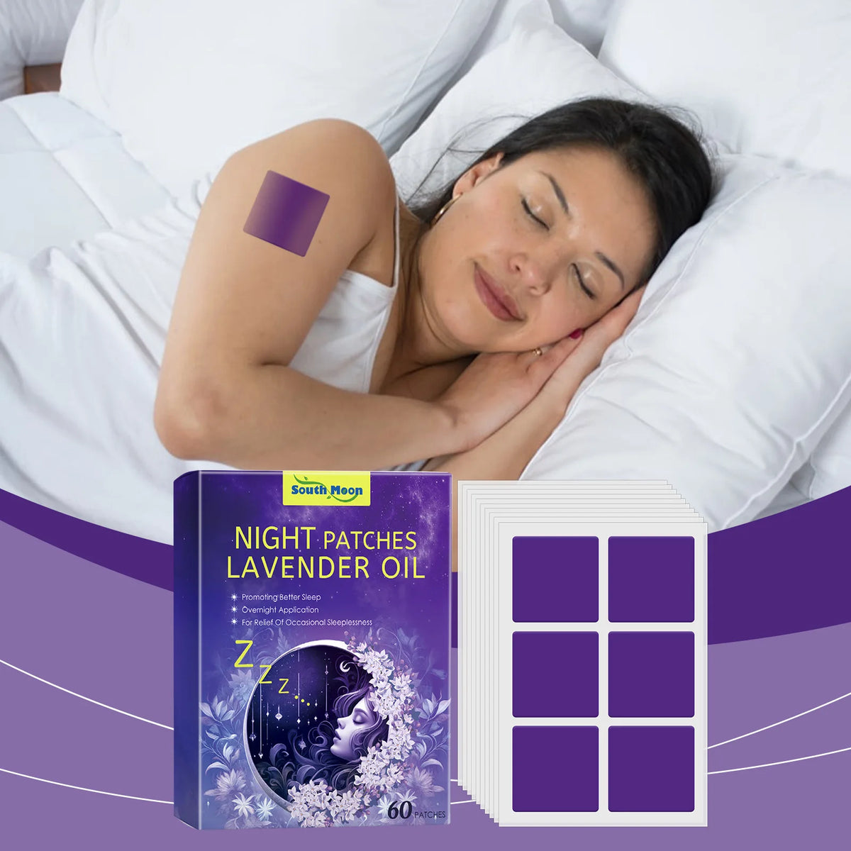 Sleep Aid Patches Aromatherapy Relaxation Nighttime Wellness Stickers