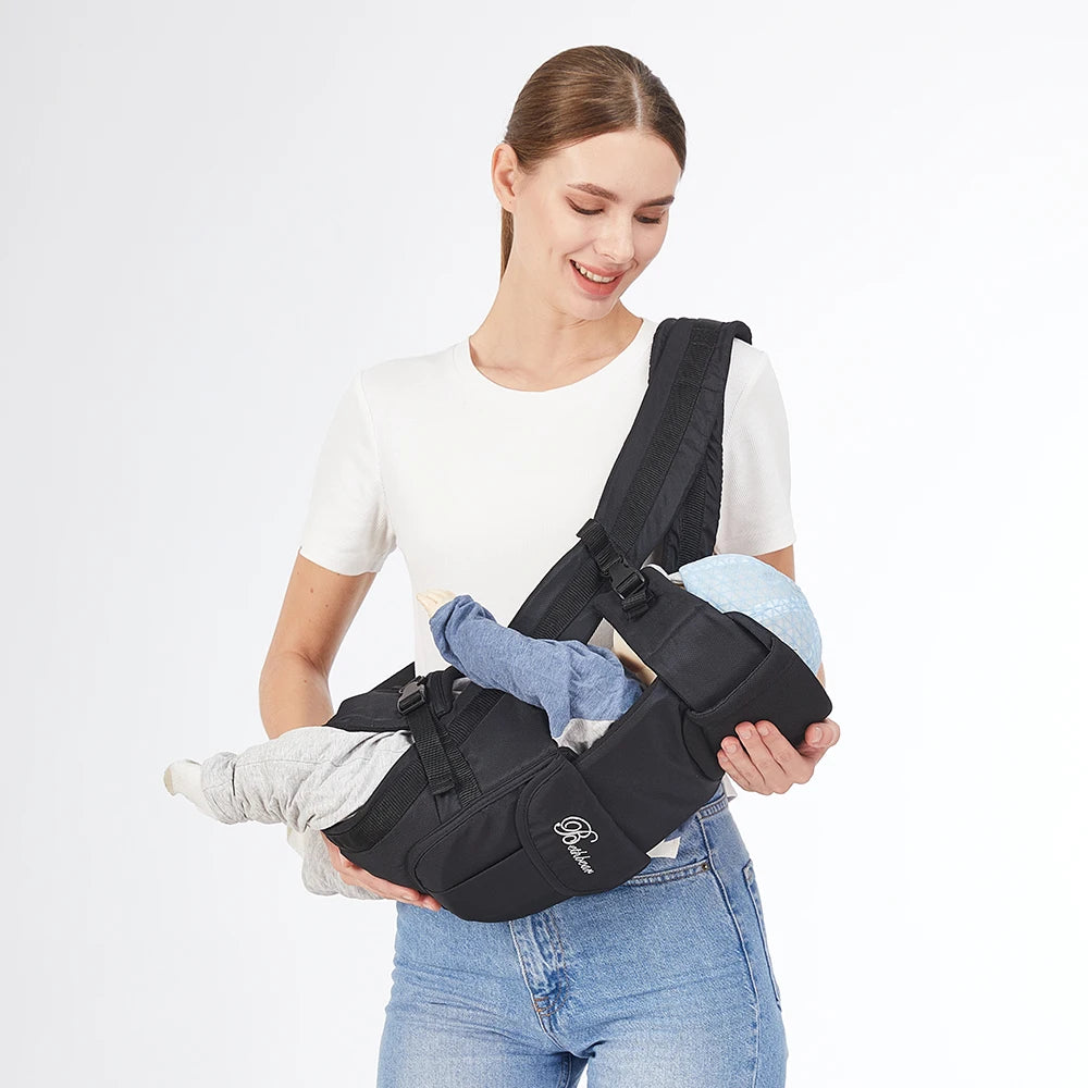 4-in-1 Baby Carrier Ergonomic Adjustable Sling Backpack Newborn Toddler