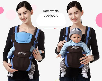4-in-1 Baby Carrier Ergonomic Adjustable Sling Backpack Newborn Toddler