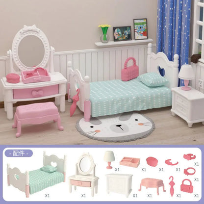 Mini Supermarket Dollhouse Toys Pretend Shopping Educational Play Set
