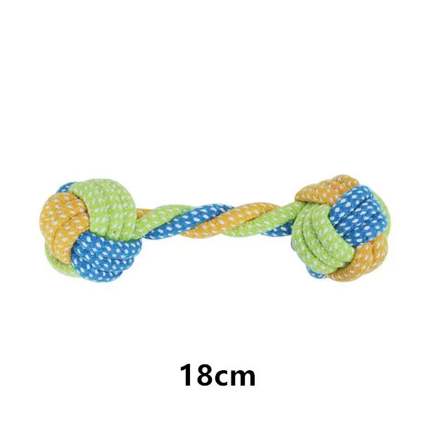 Dog Rope Chew Toy Interactive Cotton Ball Puppy Toy for Small Large Dogs