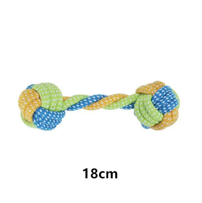 Dog Rope Chew Toy Interactive Cotton Ball Puppy Toy for Small Large Dogs