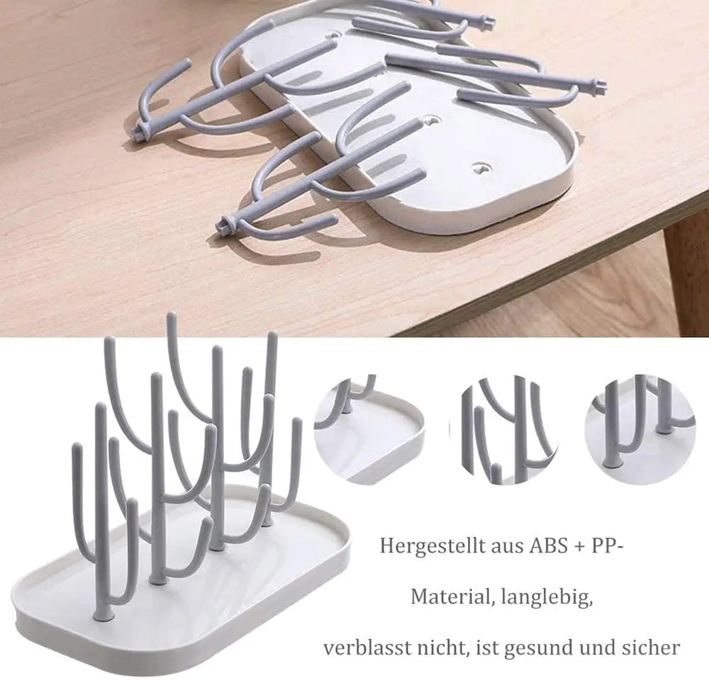 Baby Bottle Drying Rack Detachable Countertop Dryer for Bottles Cups