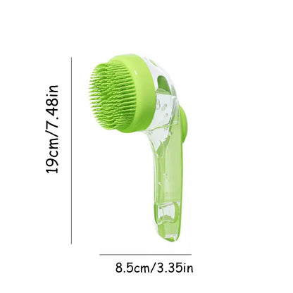 Pet Bath Brush for Dogs & Cats Soft Silicone Shampoo Massage Scrubber