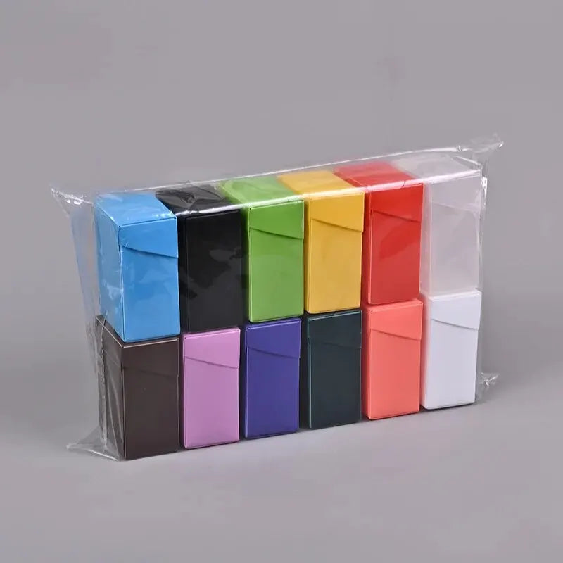 Trading Card Storage Box Solid Color Holder for Sports & Game Cards