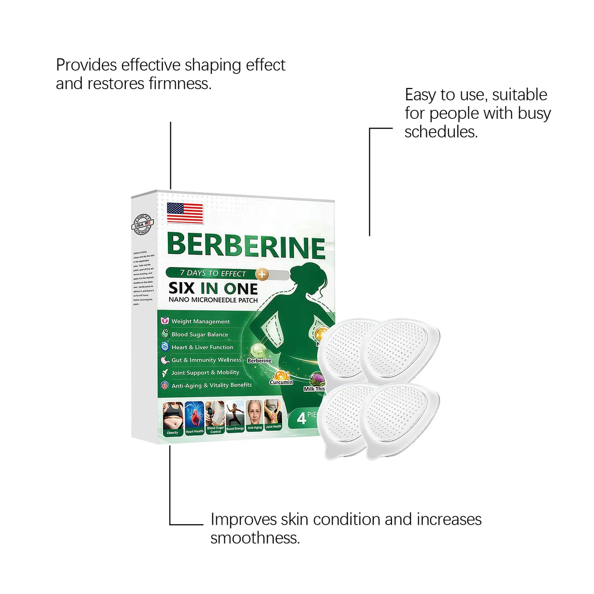 Body Care Patches Breathable Skin-Friendly Daily Body Care for Men Women