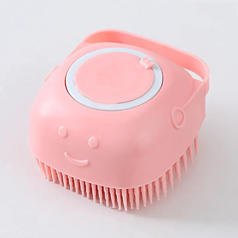 Dog Shampoo Brush Soft Silicone Bath Massager Grooming Brush for Cats