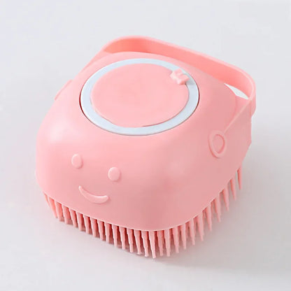 Dog Shampoo Brush Soft Silicone Bath Massager Grooming Brush for Cats