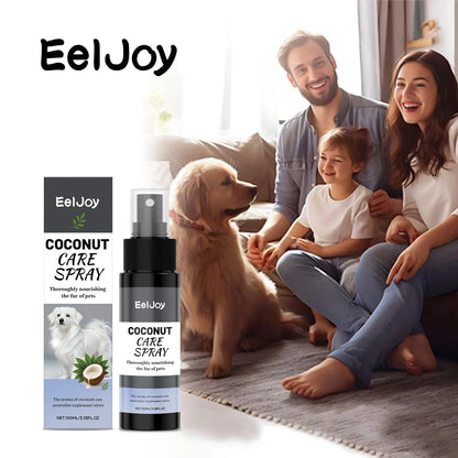Pet Coconut Grooming Spray Fur Conditioner Odor Care Shine for Dogs Cats