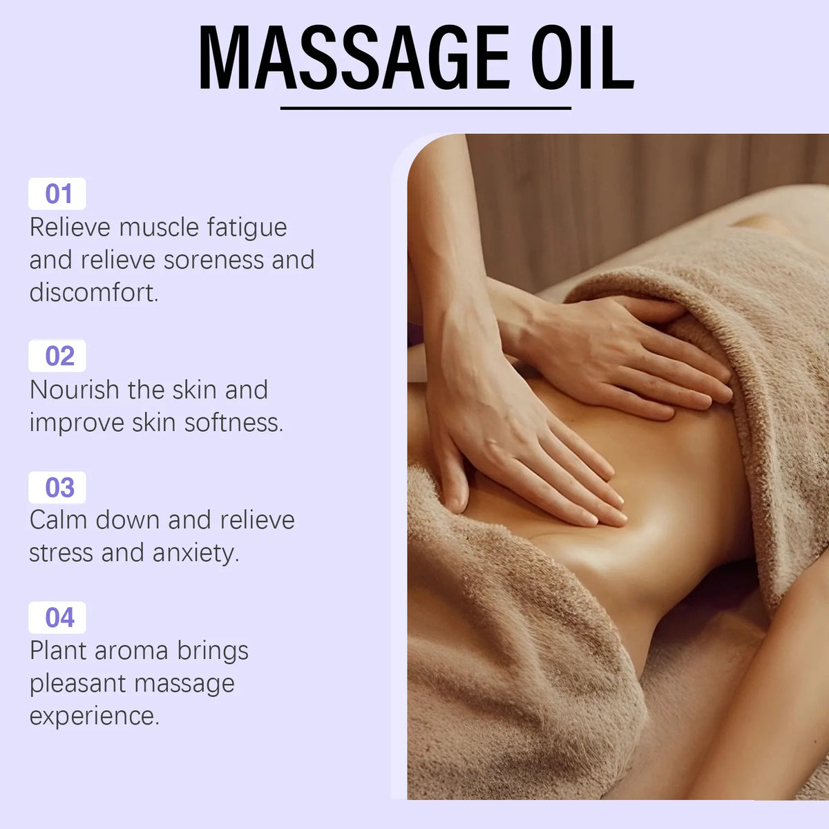 Lavender Essential Oil Aromatherapy Massage Relaxing Body Care