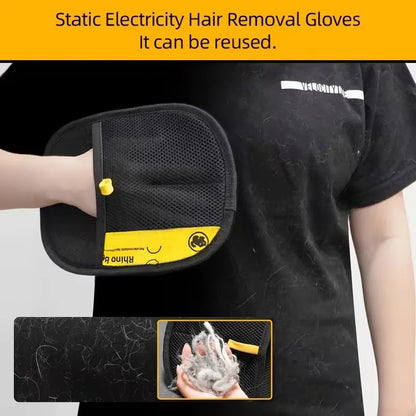 Pet Hair Removal Gloves for Dogs & Cats Furniture Clothing Bedding