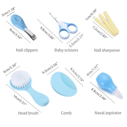 6PCS Baby Care Kit with Storage Bag Newborn Grooming Healthcare Set