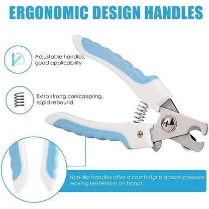 Pet Nail Clippers for Dogs & Cats Professional Grooming Claw Trimmer