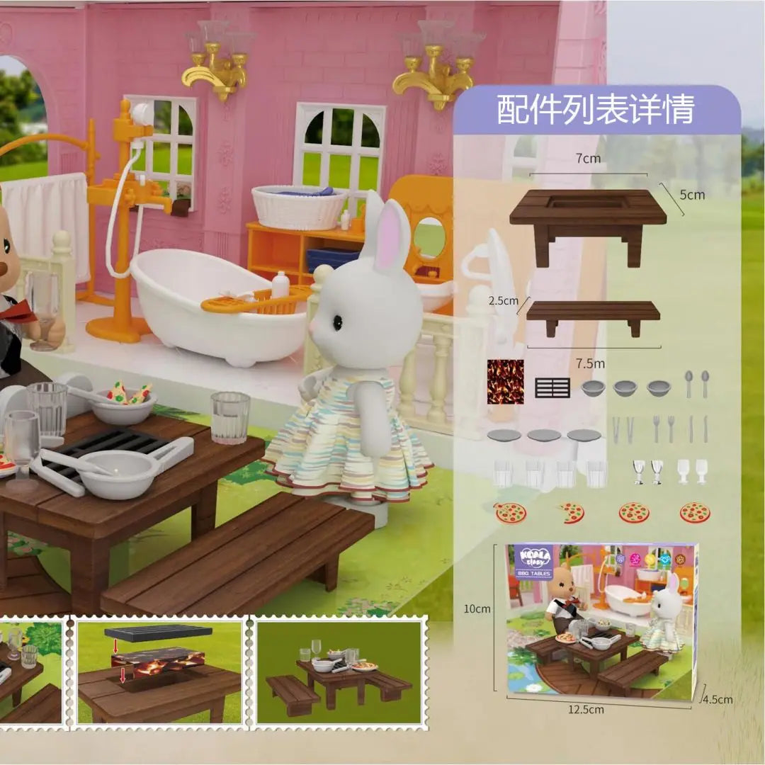 Mini Supermarket Dollhouse Toys Pretend Shopping Educational Play Set