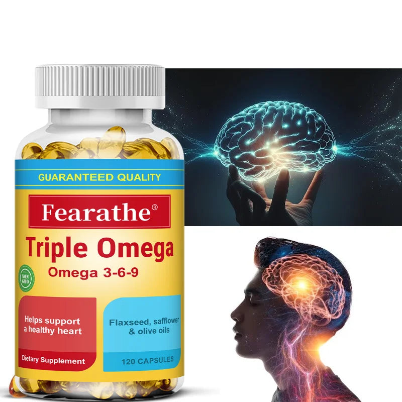 Omega 3 6 9 Capsules Essential Fatty Acids Daily Wellness Support