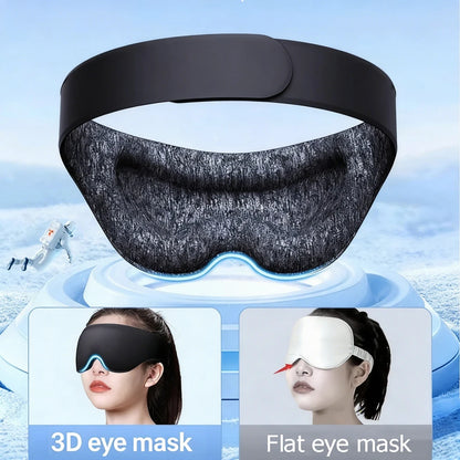3D Sleep Mask Breathable Soft Eye Cover Light Blocking Adjustable Strap