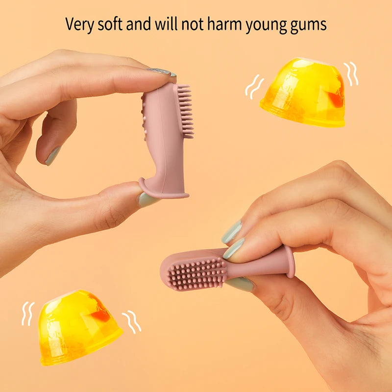 Baby Finger Toothbrush BPA-Free Silicone Infant Teeth Cleaning Brush