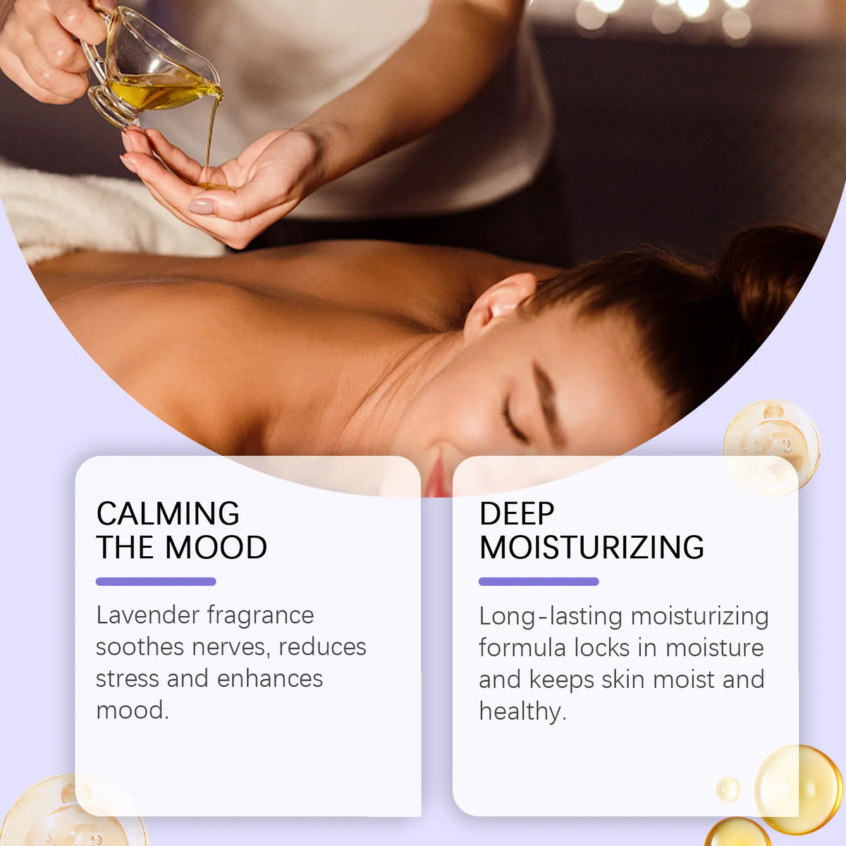 Lavender Essential Oil Aromatherapy Massage Relaxing Body Care